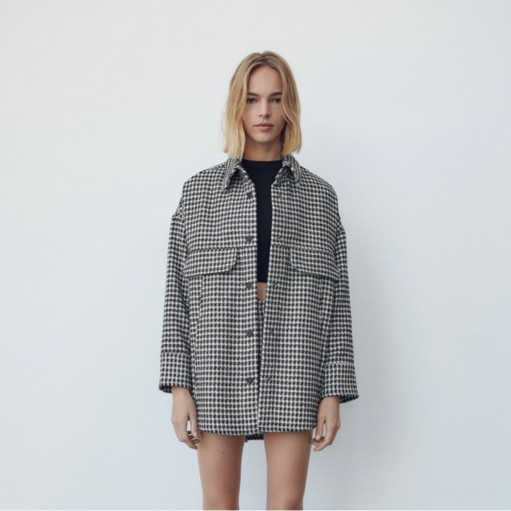 Zara Textured Weave Overshirt